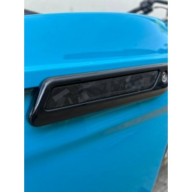 Forged carbon latch inserts for Tourings 23,5+ including CVO/CVO ST