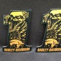 #1 Eagle black\orange tank emblems for Harley