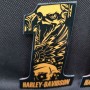 #1 Eagle black\orange tank emblems for Harley