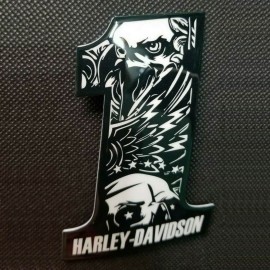 #1 Eagle black\white tank emblems for Harley #1 Eagle black\white tank emblems for Harley