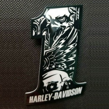 #1 Eagle black\white tank emblems for Harley
