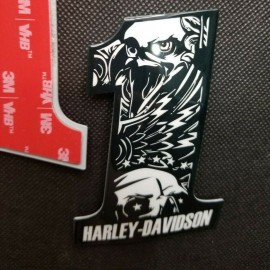 #1 Eagle black\white tank emblems for Harley #1 Eagle black\white tank emblems for Harley