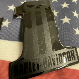 #1 Punisher black\black tank emblems for Harley #1 Punisher black\black tank emblems for Harley