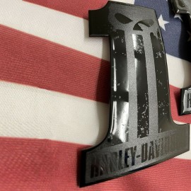 #1 Punisher black\black tank emblems for Harley #1 Punisher black\black tank emblems for Harley