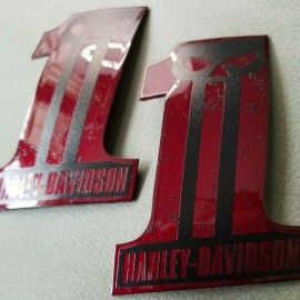 #1 Punisher black\candy red tank emblems for Harley #1 Punisher black\candy red tank emblems for Harley
