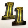 #1 Punisher black\gold tank emblems for Harley