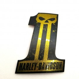 #1 Punisher black\gold tank emblems for Harley #1 Punisher black\gold tank emblems for Harley