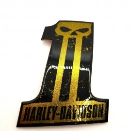 #1 Punisher black\gold tank emblems for Harley #1 Punisher black\gold tank emblems for Harley