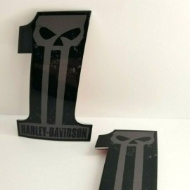 #1 Punisher black\grey tank emblems for Harley #1 Punisher black\grey tank emblems for Harley