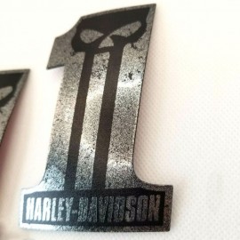 #1 Punisher black\silver tank emblems for Harley #1 Punisher black\silver tank emblems for Harley