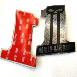 #1 Punisher black\silver tank emblems for Harley #1 Punisher black\silver tank emblems for Harley