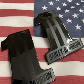 #1 Stars&Stripes black\black tank emblems for Harley #1 Stars&Stripes black\black tank emblems for Harley