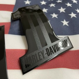 #1 Stars&Stripes black\black tank emblems for Harley #1 Stars&Stripes black\black tank emblems for Harley