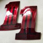 #1 Stars&Stripes black\candy red tank emblems for Harley