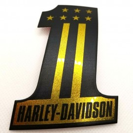#1 Stars&Stripes black\gold tank emblems for Harley #1 Stars&Stripes black\gold tank emblems for Harley