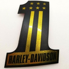 #1 Stars&Stripes black\gold tank emblems for Harley #1 Stars&Stripes black\gold tank emblems for Harley