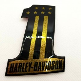 #1 Stars&Stripes black\gold tank emblems for Harley #1 Stars&Stripes black\gold tank emblems for Harley