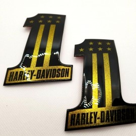 #1 Stars&Stripes black\gold tank emblems for Harley #1 Stars&Stripes black\gold tank emblems for Harley