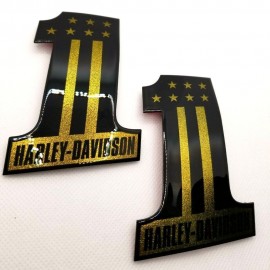 #1 Stars&Stripes black\gold tank emblems for Harley #1 Stars&Stripes black\gold tank emblems for Harley