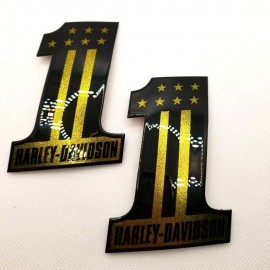 #1 Stars&Stripes black\gold tank emblems for Harley #1 Stars&Stripes black\gold tank emblems for Harley