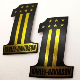#1 Stars&Stripes black\gold tank emblems for Harley #1 Stars&Stripes black\gold tank emblems for Harley