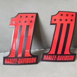 #1 Stars&Stripes black\red tank emblems for Harley #1 Stars&Stripes black\red tank emblems for Harley