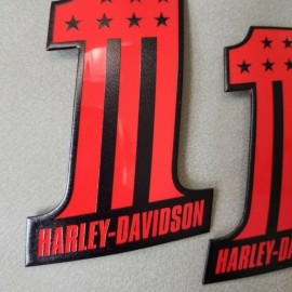 #1 Stars&Stripes black\red tank emblems for Harley #1 Stars&Stripes black\red tank emblems for Harley
