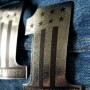 #1 Stars&Stripes black\silver tank emblems for Harley