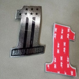 #1 Stars&Stripes black\silver tank emblems for Harley #1 Stars&Stripes black\silver tank emblems for Harley