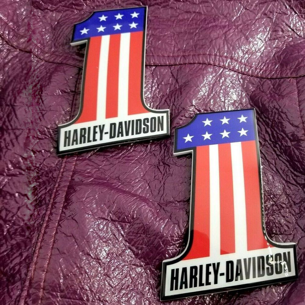 #1 Stars&Stripes color tank emblems for Harley