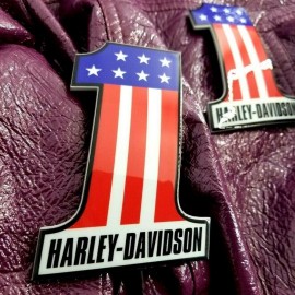 #1 Stars&Stripes color tank emblems for Harley