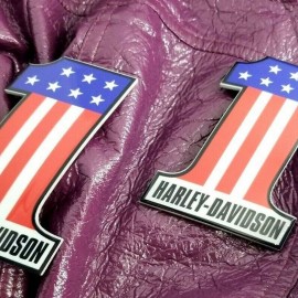 #1 Stars&Stripes color tank emblems for Harley