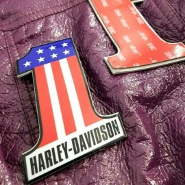 #1 Stars&Stripes color tank emblems for Harley