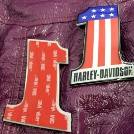 #1 Stars&Stripes color tank emblems for Harley
