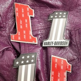 #1 Stars&Stripes grey tank emblems for Harley #1 Stars&Stripes grey tank emblems for Harley