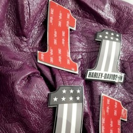 #1 Stars&Stripes grey tank emblems for Harley #1 Stars&Stripes grey tank emblems for Harley