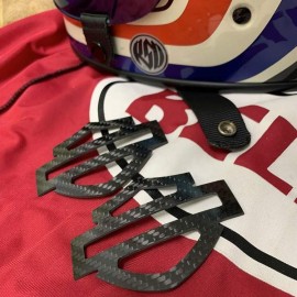 Black carbon tank emblems for Harley