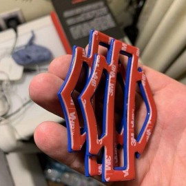 Black carbon with green front outline tank emblems for Harley Black carbon with green front outline tank emblems for Harley