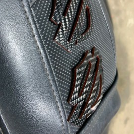 Black carbon with red edges tank emblems for Harley Black carbon with red edges tank emblems for Harley