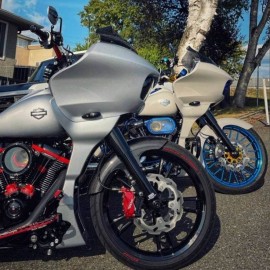 Black tank emblems for Harley