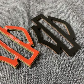 Black with gold edges tank emblems for Harley Black with gold edges tank emblems for Harley