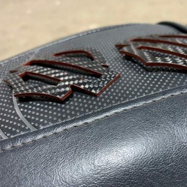 Black carbon with red edges tank emblems for Harley Black carbon with red edges tank emblems for Harley