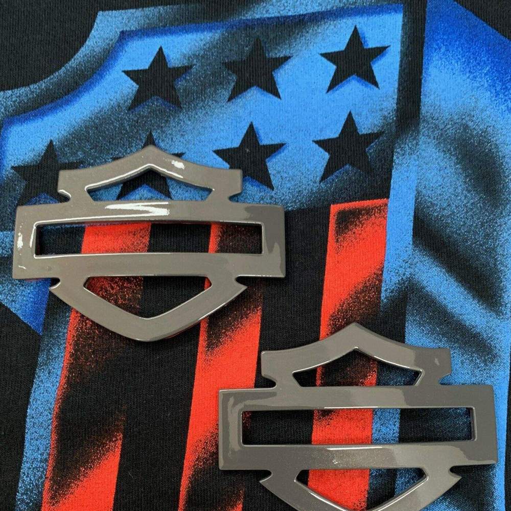 Gunship grey tank emblems for Harley