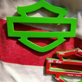 Lambo green tank emblems for Harley Lambo green tank emblems for Harley