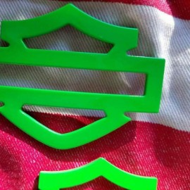 Lambo green tank emblems for Harley Lambo green tank emblems for Harley