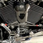 M8 carbon fiber horn cover carbon bracket for Harley