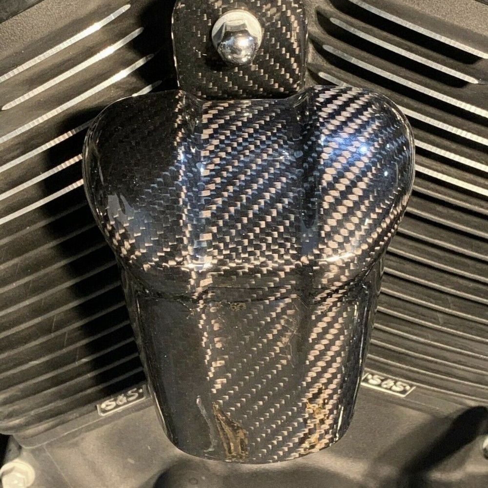 M8 carbon fiber horn cover carbon bracket for Harley