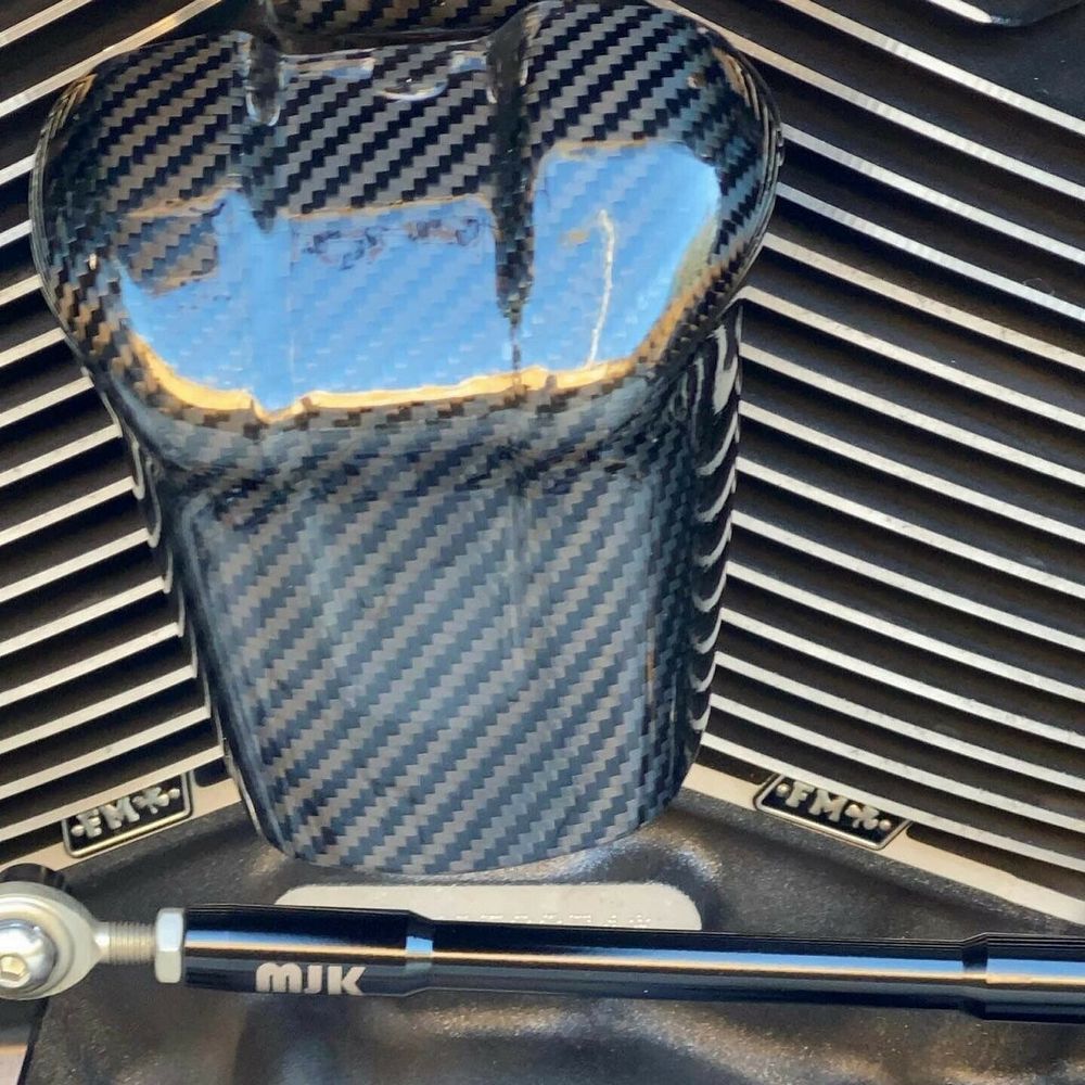 M8 carbon fiber horn cover carbon bracket for Harley