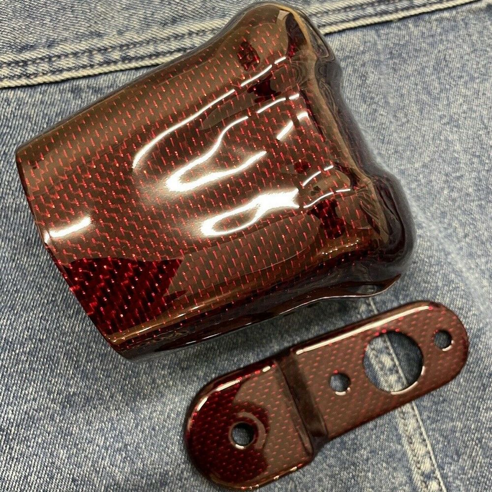 M8 carbon fiber horn cover carbon bracket for Harley
