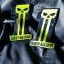 #1 Punisher black\green tank emblems for Harley